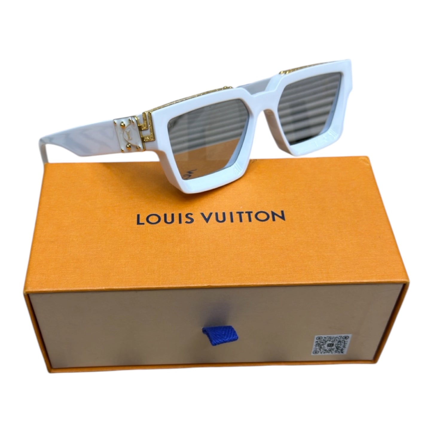 LV 1.1 MILLIONARE SUNGLASSES WHITE