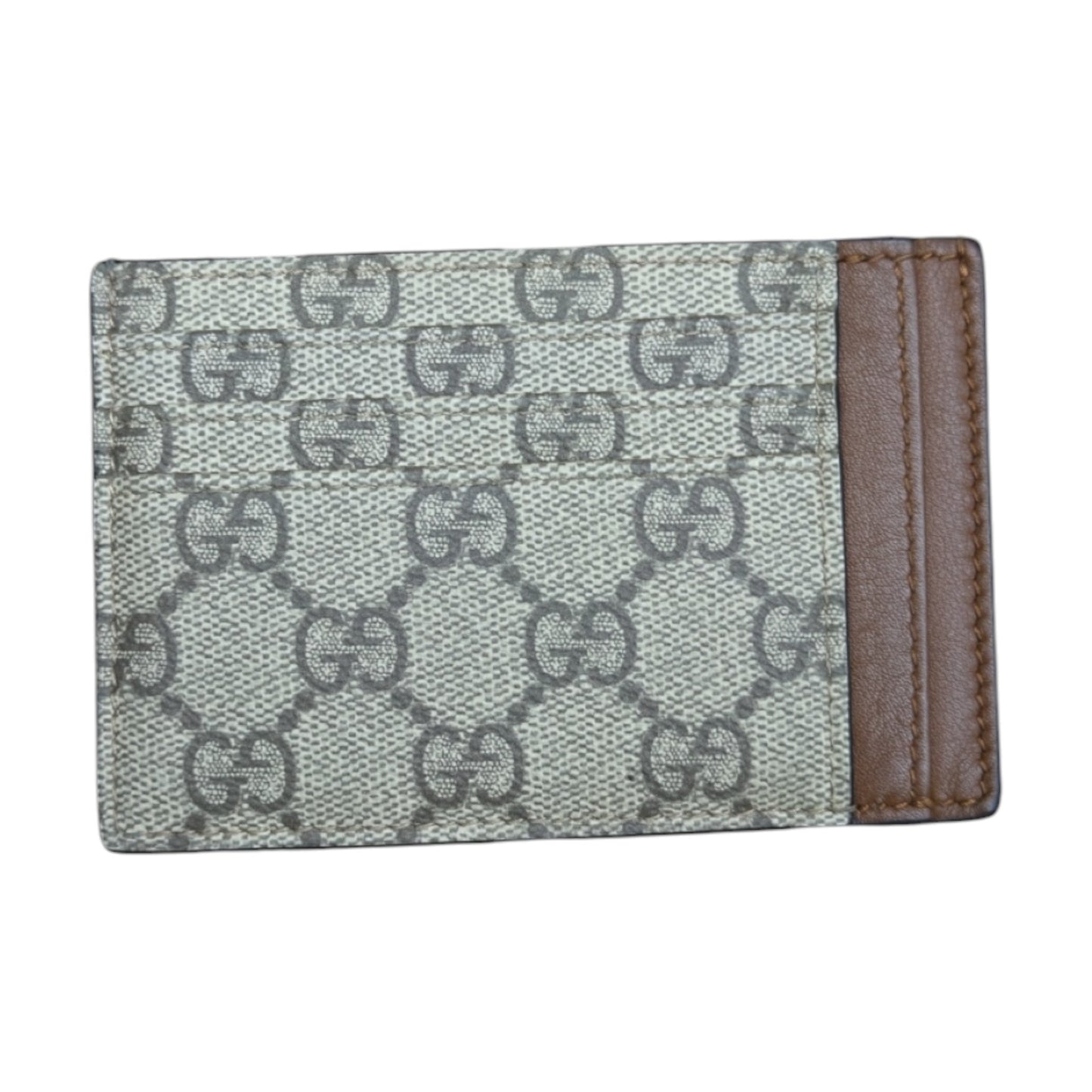 GUCCI GG SUPREME MONOGRAM CARD HOLDER