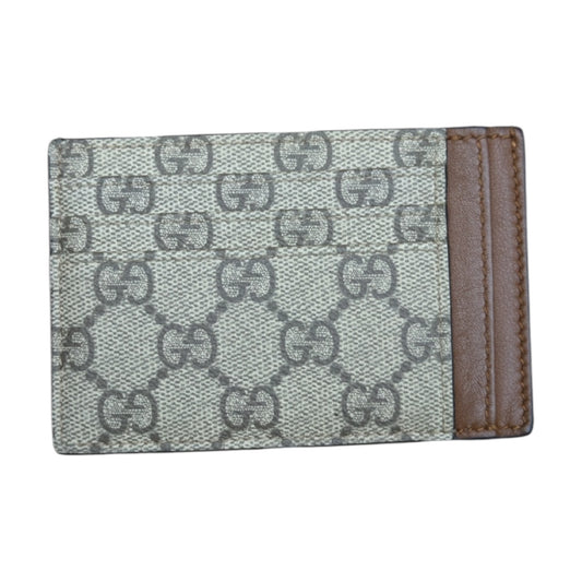 GUCCI GG SUPREME MONOGRAM CARD HOLDER