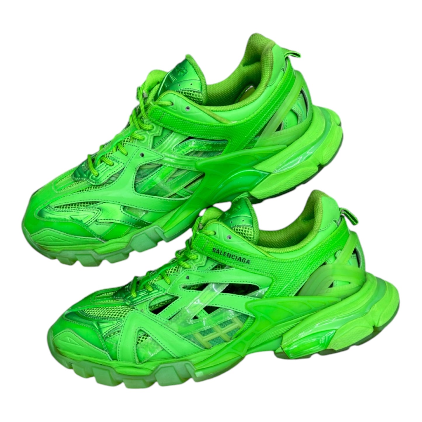 BALENCIAGA TRACK.2 CLEAR SOLE FLUO GREEN