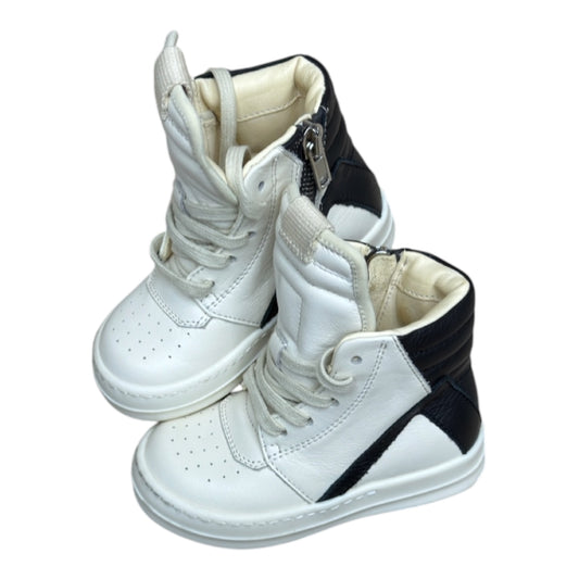 RICK OWENS GEOBASKET MILK BLACK