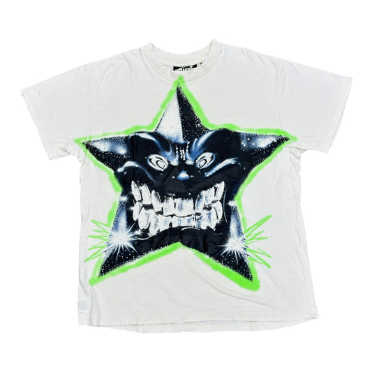 HELLSTAR STAR TEE WHITE
