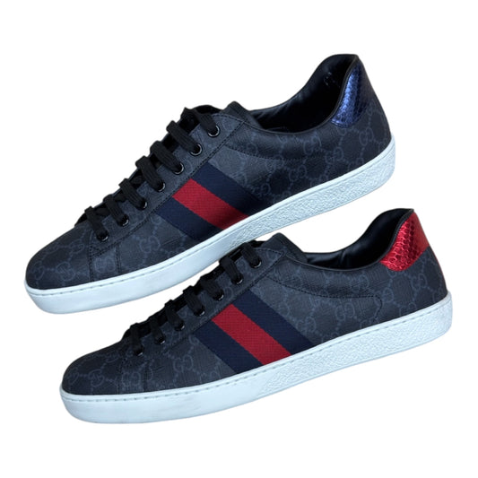 GUCCI ACE GG SUPREME BLACK GREY