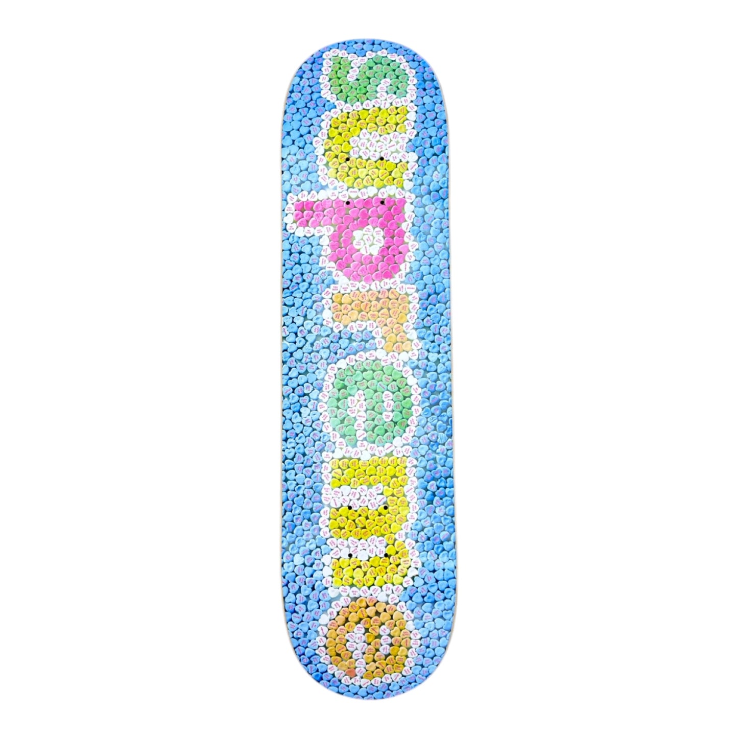 SUPREME CANDY HEARTS SKATEBOARD DECK BLUE