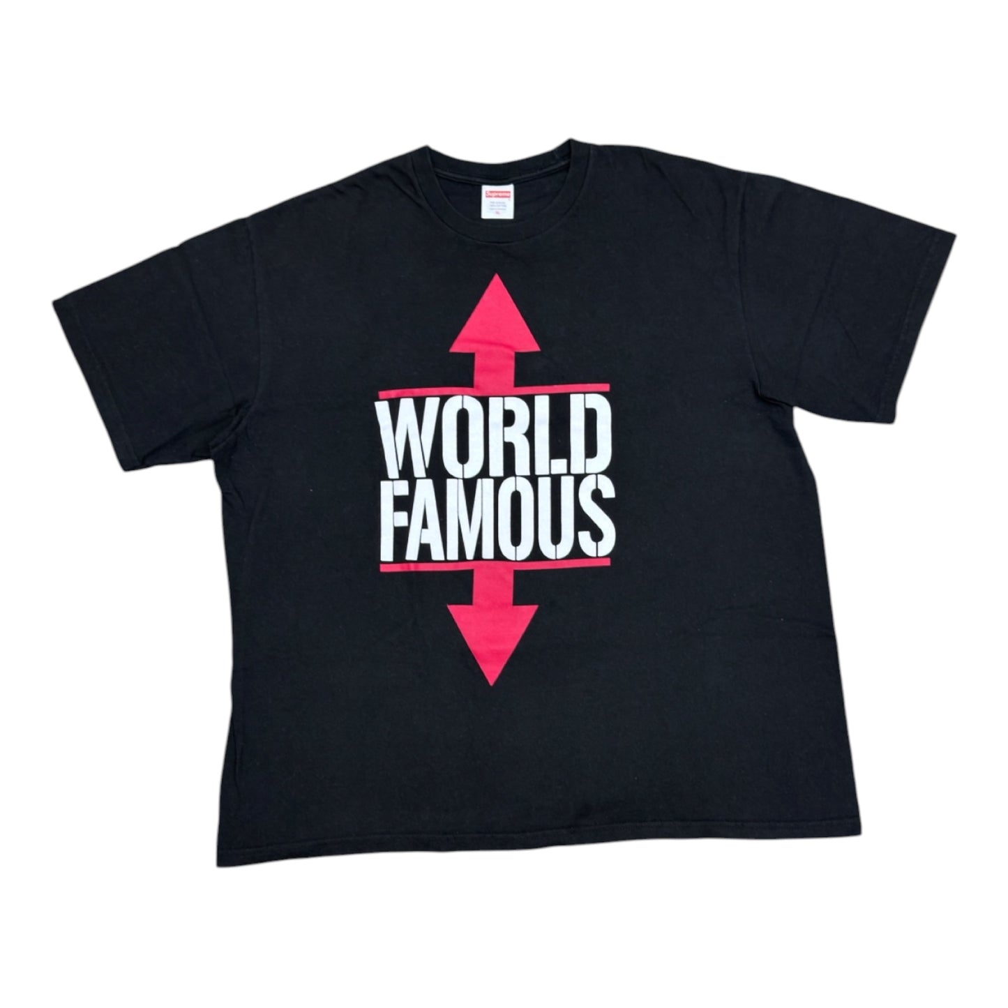 SUPREME WORLD FAMOUS TEE BLACK