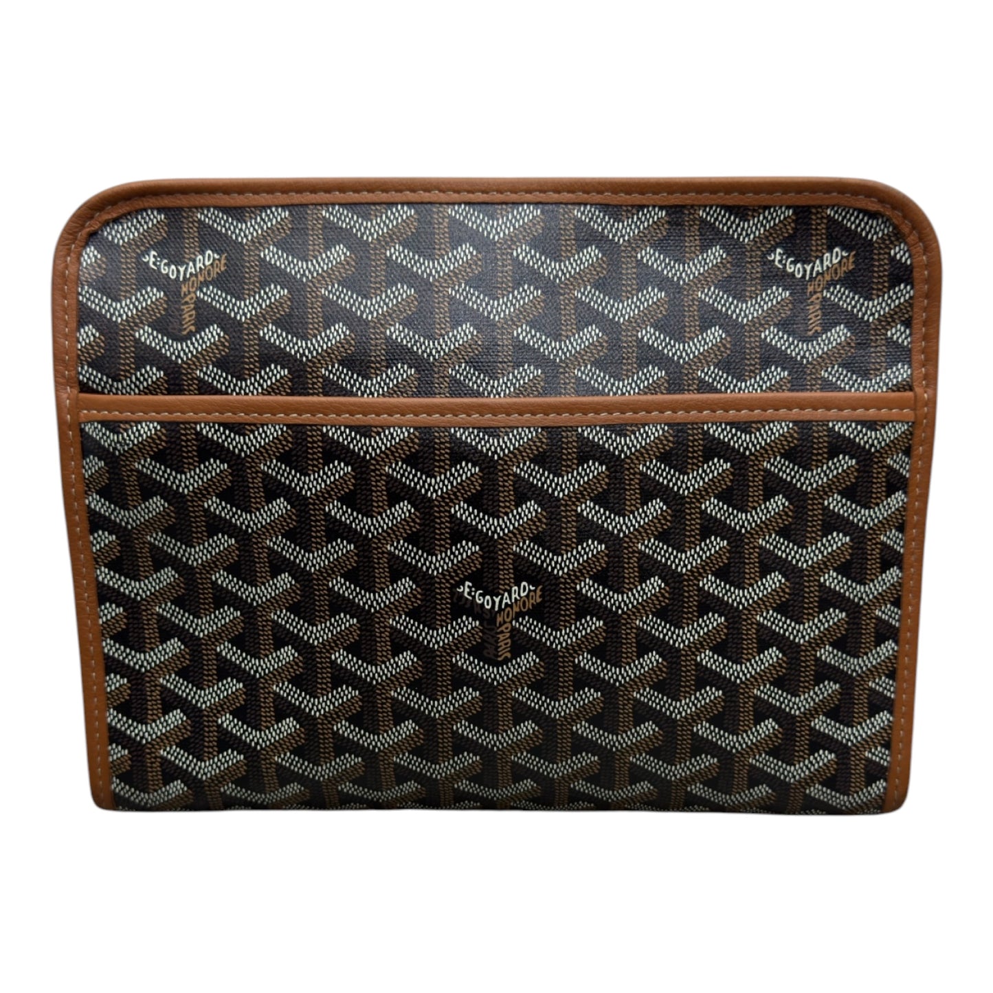 GOYARD JOUVENCE TOILETRY BAG MM BLACK BROWN