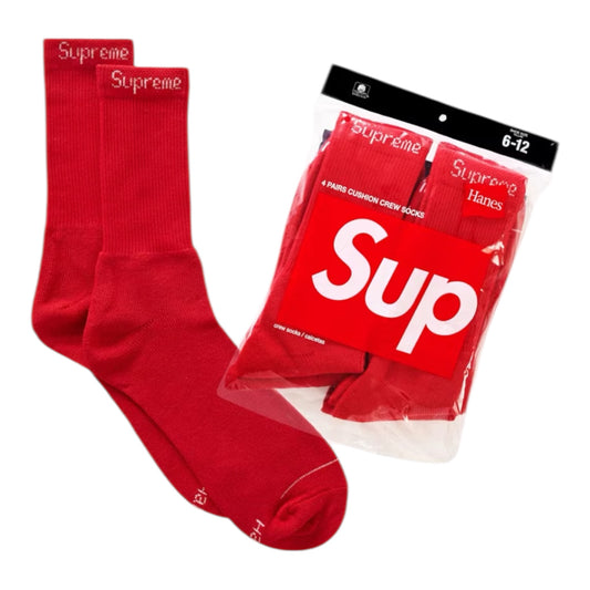 SUPREME HANES SOCKS (4 PACK)