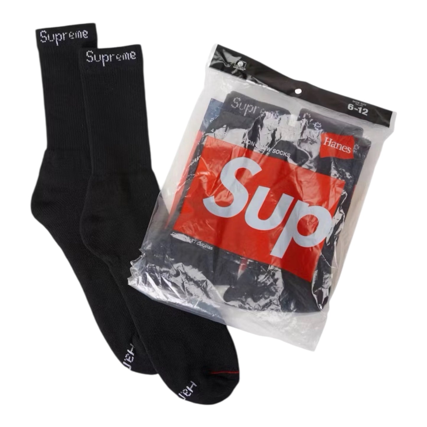 SUPREME HANES SOCK (4 PACK)